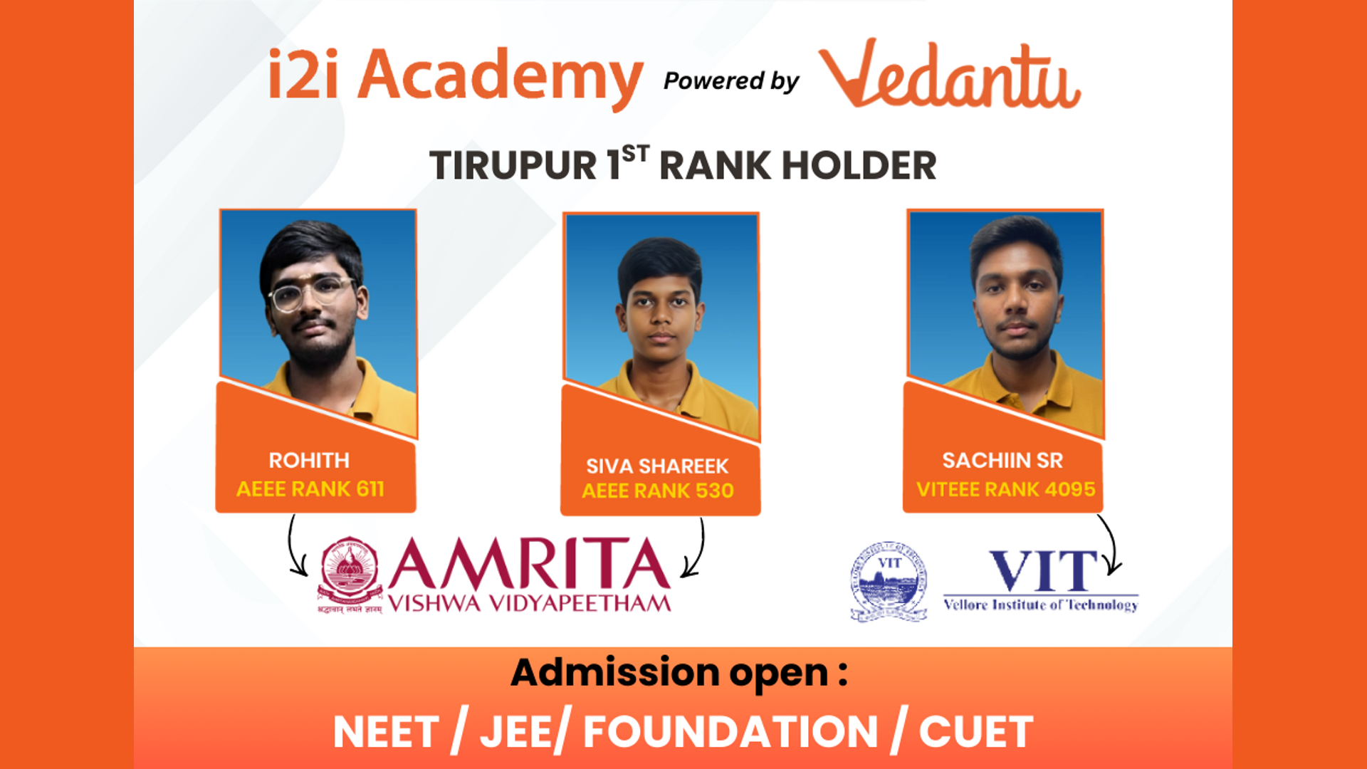 Admissions Open - Top Results